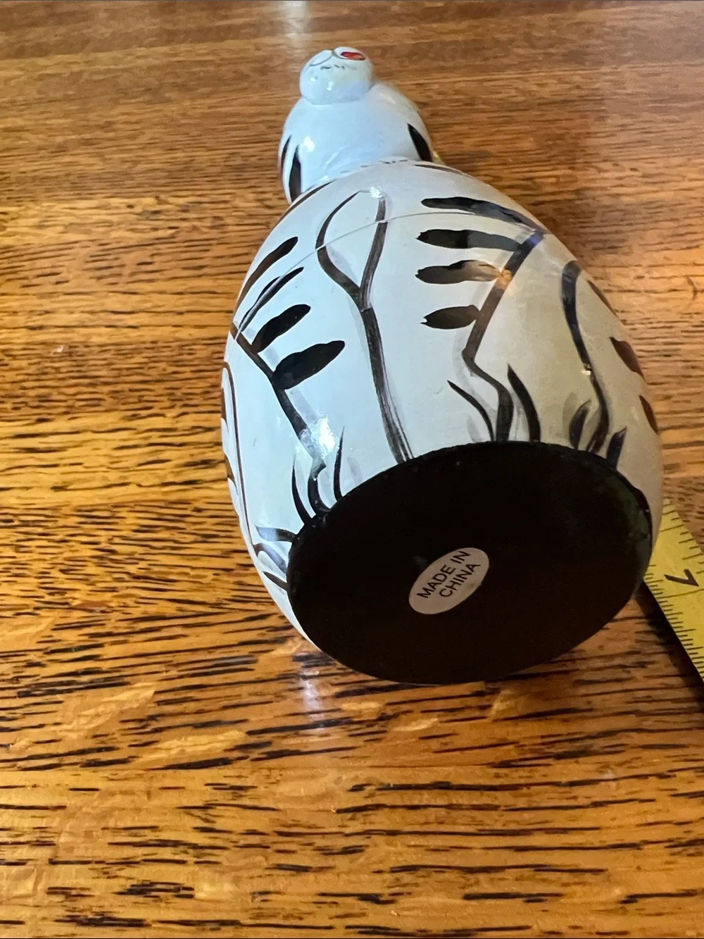 Hand-Painted Cat Nesting Dolls Set — White, Orange, Yellow, Blue
